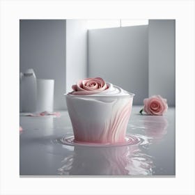 Water Rose Canvas Print