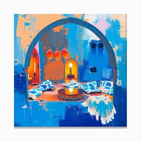 Blue Morocco Canvas Print