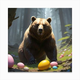 Easter Bear 1 Canvas Print