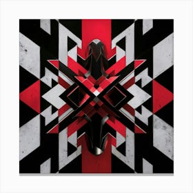 Red And Black 3 Canvas Print