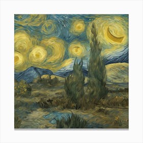 Starry Night 14 Canvas Print