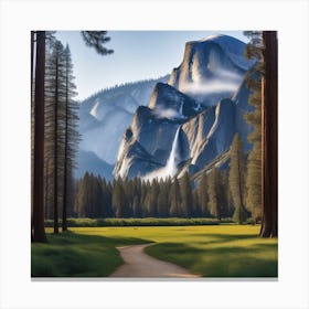 Yosemite Waterfall Canvas Print