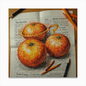 Oranges 2 Canvas Print