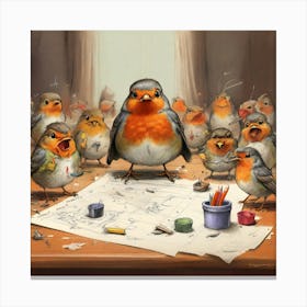 Robins 7 Canvas Print