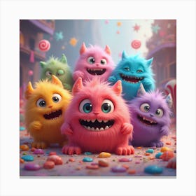 Monsters 1 Canvas Print