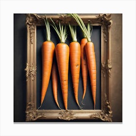 Carrots In A Frame 64 Canvas Print