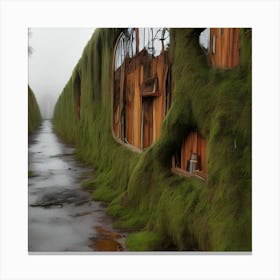 Moss Covered Building Canvas Print