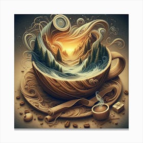 coffee design Canvas Print