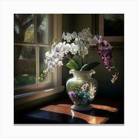 Vase Flowers Canvas Print