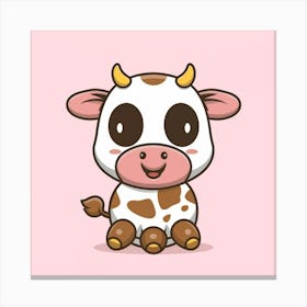 Cute Cow Canvas Print
