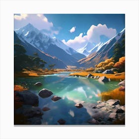 Nelson Lakes National Park New Zealand Canvas Print