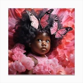 Butterfly Girl 2 Canvas Print