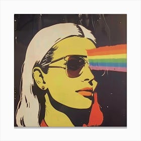 LGBTQ + Rainbow Woman 1 Canvas Print