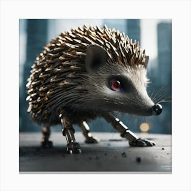 Robot Hedgehog Canvas Print