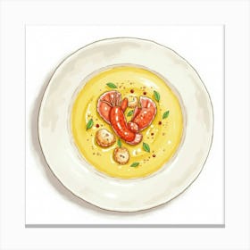 Lobster Soup 1 Canvas Print