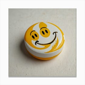 Smiley Face Lip Balm Canvas Print