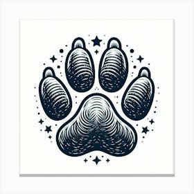 Dog Paw Canvas Print