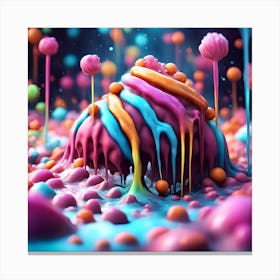 Colorful Ice Cream Canvas Print