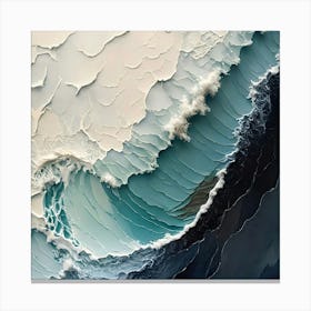 Abstract Of A Wave 4 Canvas Print