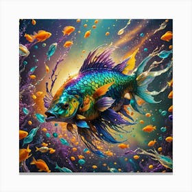 rainbow fish Canvas Print