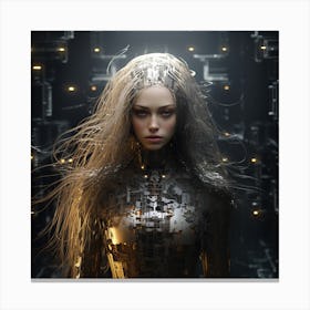 Futuristic Woman Canvas Print