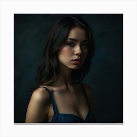 Portrait Of A Young Woman 6 Canvas Print