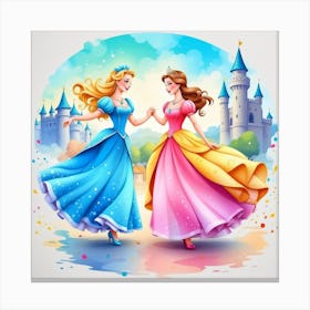 Two Princesses Canvas Print