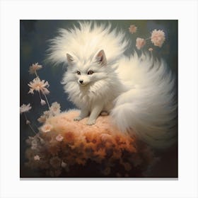 White Fox Canvas Print