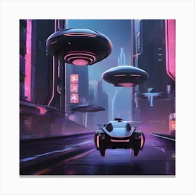 Futuristic City 13 Canvas Print