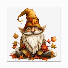 Autumn Gnome 1 Canvas Print