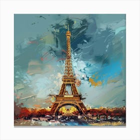 Paris Eiffel Tower Canvas Print