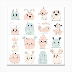 Cute Animals Canvas Print