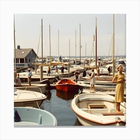 The Old Marina ~Reimagined- Hall-O-Gram Creations, Hallogramcreations, HallOGram Creations 1 Canvas Print