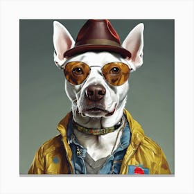 Dog In A Hat 1 Canvas Print