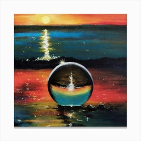 Magic Ball At Sunset Canvas Print