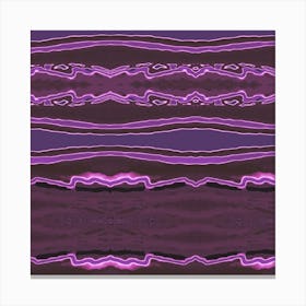 Purple And Black Stripes Canvas Print