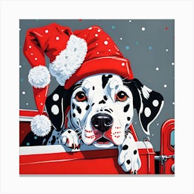 DALMATION FIRE DOG Canvas Print