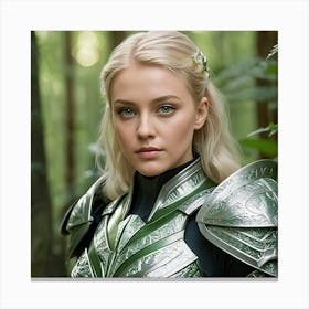 Elf In Armor Canvas Print