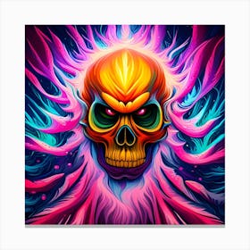 Colorful Skull 1 Canvas Print