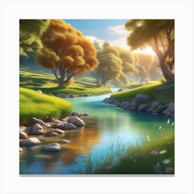 Landscape Painting 219 Canvas Print