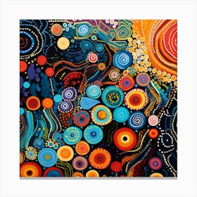 Aboriginal Art, Aboriginal Art, Aboriginal Art, Aboriginal Art Canvas Print