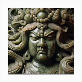 Buddha Head Canvas Print