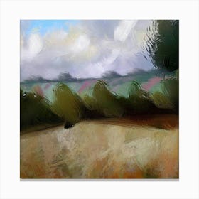 Oxfordshire Landscape Painting Canvas Print