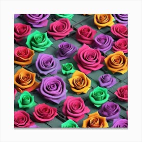 Colorful Roses 38 Canvas Print