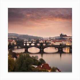 Charles Bridge In Prague Canvas Print