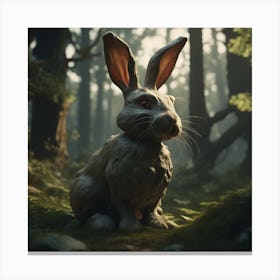 Rabbit In The Woods 51 Canvas Print