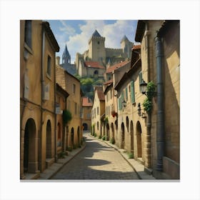 Town In France Canvas Print