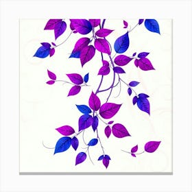 Purple Leaves 2 Canvas Print