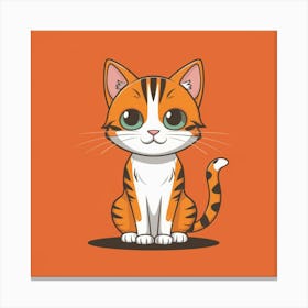 Orange Tabby Cat Canvas Print