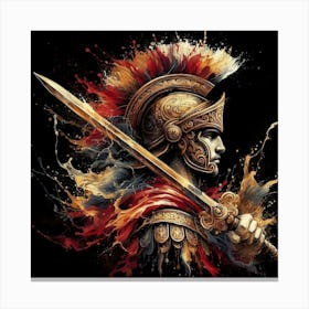 Spartan Warrior 14 Canvas Print